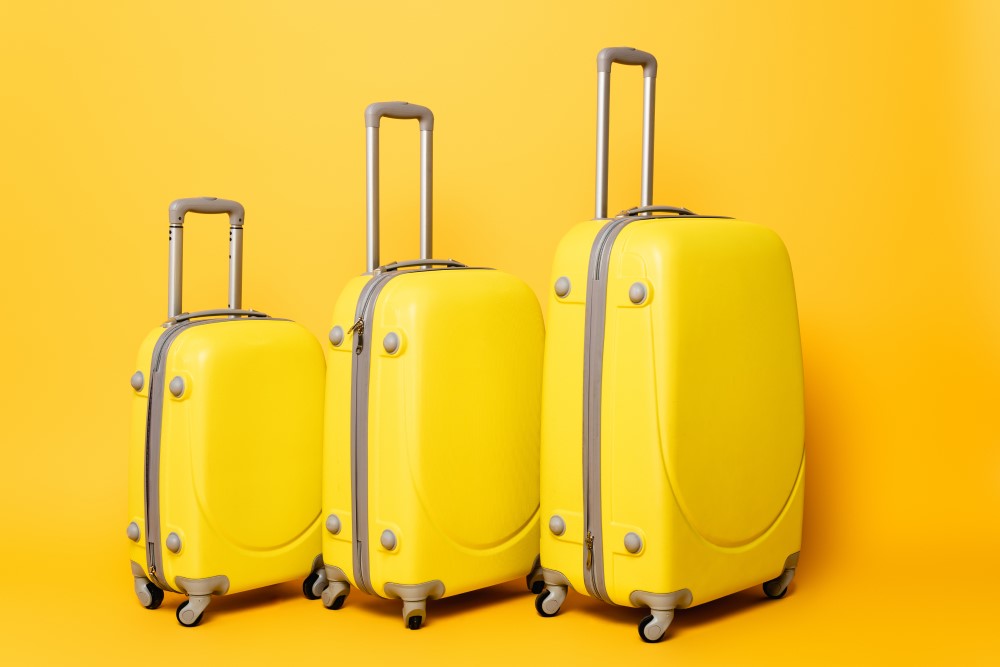 3 kufferter i forskellige størrelser
